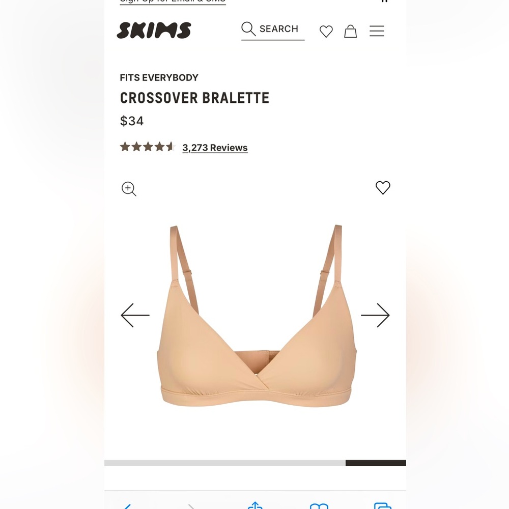Skims crossover bralette